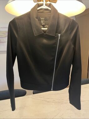 Forever 21 Black Zip Lined Blazer Jacket